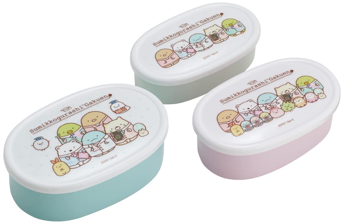 SKATER Sumikko Gurashi Lunch Container Set 3 Pcs- Japan Figure Store - #1 Bring To You The Best Japanese Goods