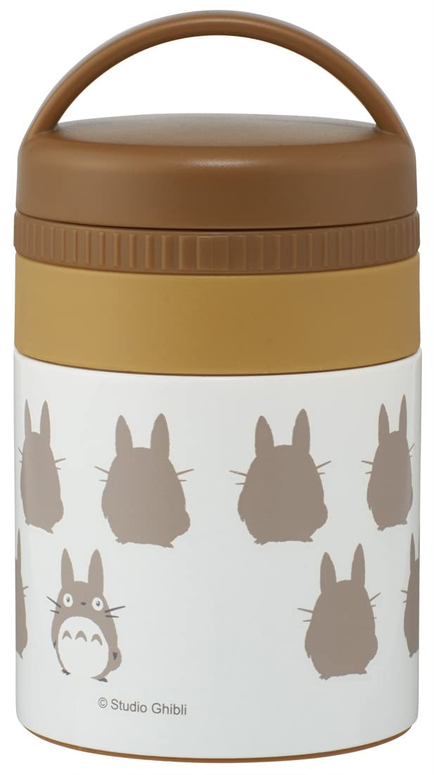 Skater Japan My Neighbor Totoro Silhouette Ghibli Antibacterial Thermal Insulated Soup Jar 180Ml- Japan Figure Store - #1 Bring To You The Best Japanese Goods