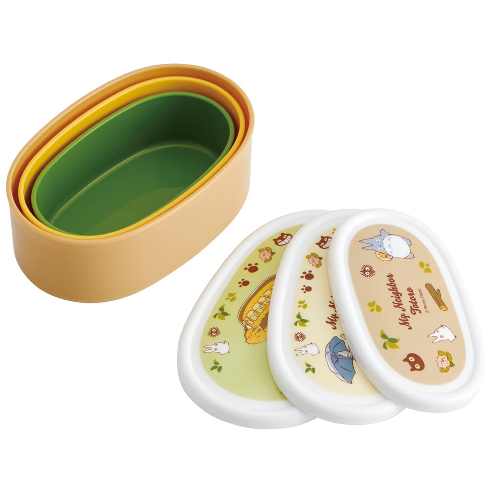Skater Bento Box Seal Container Set 3 Totoro Cat Bus Japan 860Ml Srs3Sag-A- Japan Figure Store - #1 Bring To You The Best Japanese Goods