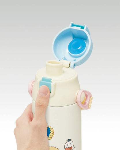 Skater Children&S 2Way Stainless Kids Water Bottle With Cup 580Ml Sumikko Gurashi Gakuen Girls Skdc6-A- Japan Figure Store - #1 Bring To You The Best Japanese Goods