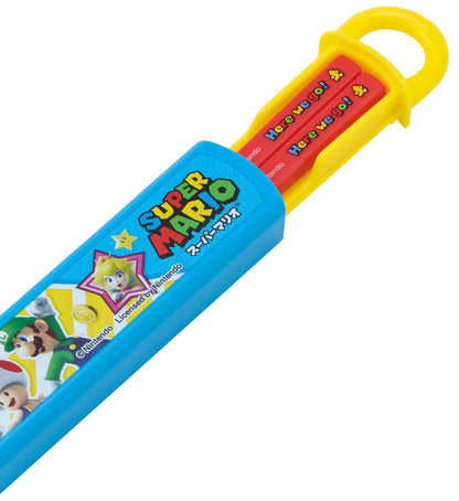 SKATER Super Mario Antibacterial Slide Chopstick Box Set- Japan Figure Store - #1 Bring To You The Best Japanese Goods