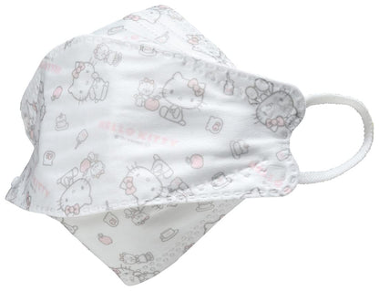 Skater High-Performance 3D Three-Dimensional Non-Woven Fabric Three-Layer Structure Mask Normal Size Hello Kitty Sanrio 5 Sheets Msksh4-A- Japan Figure Store - #1 Bring To You The Best Japanese Goods