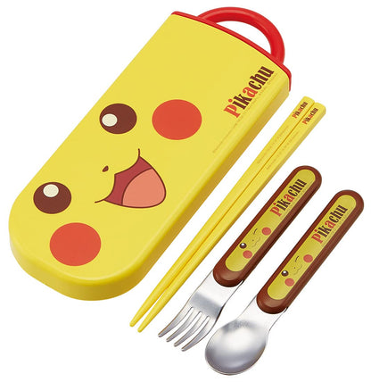 SKATER Pokemon Pikachu Trio Set Spook, Fork & Chopsticks- Japan Figure Store - #1 Bring To You The Best Japanese Goods