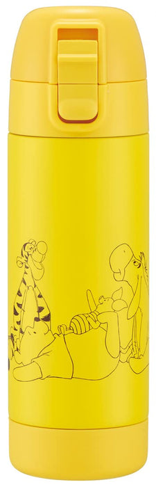 Skater 500ml Stainless Steel Water Bottle Single Layer Mug Bottle - Winnie The Pooh Relax Sssc5D-A- Japan Figure Store - #1 Bring To You The Best Japanese Goods
