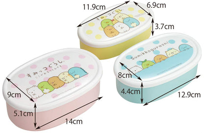 Skater Japan Sumikko Gurashi Lunch Box Set Of 3 860Ml Srs3S-A- Japan Figure Store - #1 Bring To You The Best Japanese Goods