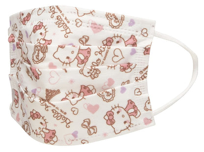 Hello Kitty Mask For Kids 30 Pcs Box- Japan Figure Store - #1 Bring To You The Best Japanese Goods