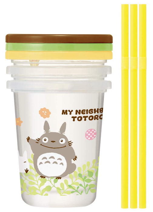 SKATER Studio Ghibli My Neighbor Totoro Tumbler Set 3 Pcs With Straw- Japan Figure Store - #1 Bring To You The Best Japanese Goods