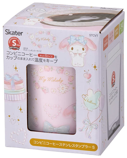Skater My Melody Happiness Girl Sanrio Thermal Insulated Coffee Tumbler 240Ml Japan- Japan Figure Store - #1 Bring To You The Best Japanese Goods
