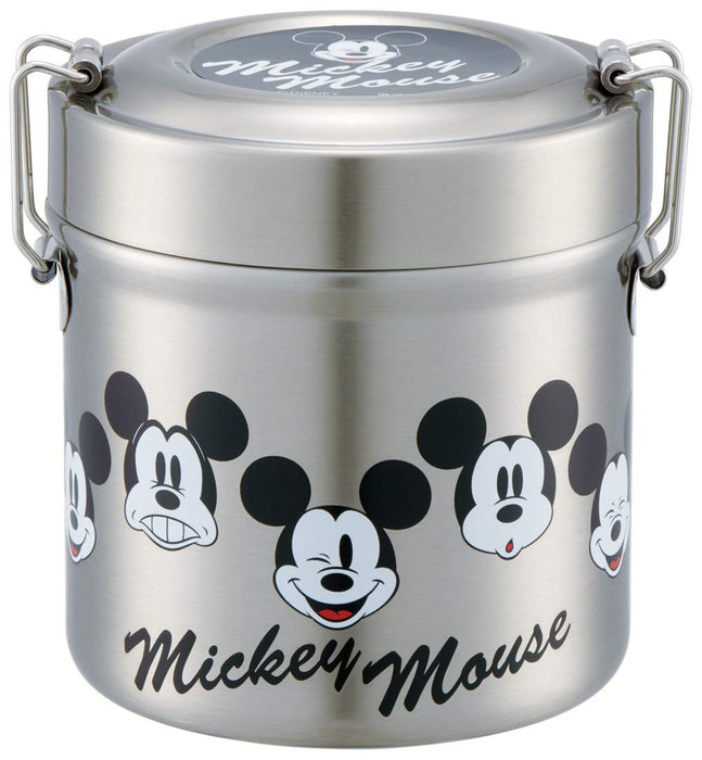 Skater Japan Thermal Insulated Bento Box 480Ml Mickey Face | Stainless Steel- Japan Figure Store - #1 Bring To You The Best Japanese Goods