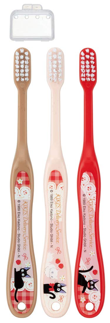 SKATER Soft Toothbrush Set 3 Pcs For Elementary School Kids Kiki'S Delivery Service Jiji- Japan Figure Store - #1 Bring To You The Best Japanese Goods