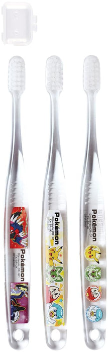 Skater TBcr6T-A 3Pcs 6-12Y Soft Clear Toothbrush Pokemon 23N 15.5cm- Japan Figure Store - #1 Bring To You The Best Japanese Goods