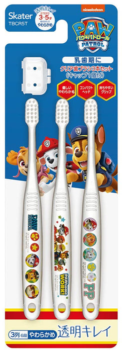 SKATER Kids Toothbrush Set 3 Pcs Paw Patrol- Japan Figure Store - #1 Bring To You The Best Japanese Goods