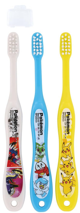 Skater 3Pc Soft Toothbrush For 3-5 Year Old Kids - Pokemon Design - Made In Japan- Japan Figure Store - #1 Bring To You The Best Japanese Goods