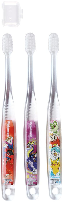 Skater 3pc Kids Toothbrush 3-5yrs Soft Clear Pokemon 23N Tbcr5T-A- Japan Figure Store - #1 Bring To You The Best Japanese Goods