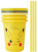 Skater Japan 320Ml Tumbler 3Pcs Set Pokemon Pikachu Face Straw Sih3St-A- Japan Figure Store - #1 Bring To You The Best Japanese Goods