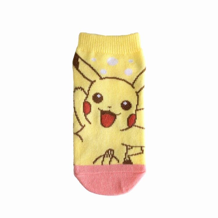 POKEMON CENTER ORIGINAL Pokemon Center Socks Carax Kids Pastel Pikachu 13-18Cm- Japan Figure Store - #1 Bring To You The Best Japanese Goods