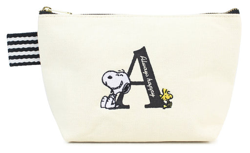 SHOBIDO Snoopy Initial Pouch A- Japan Figure Store - #1 Bring To You The Best Japanese Goods