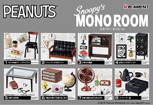 RE-MENT Snoopy'S Mono Room 8 Pcs Box- Japan Figure Store - #1 Bring To You The Best Japanese Goods