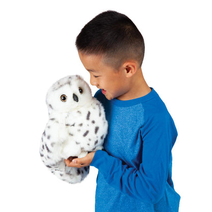 Folkmanis Snowy Owl Hand Puppet Japanese Puppet Toys Cute Hand Puppets For Kids- Japan Figure Store - #1 Bring To You The Best Japanese Goods