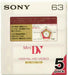 Sony Mini Dv Cassette Tape 5dvm63hd Recording Media For Video Camera- Japan Figure Store - #1 Bring To You The Best Japanese Goods
