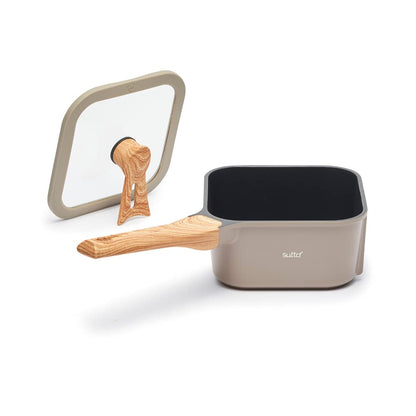 Doshisha Greige Deep Square Frying Pan 16X8Cm - Made In Japan- Japan Figure Store - #1 Bring To You The Best Japanese Goods