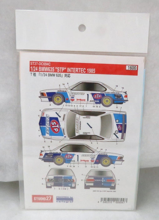 Studio27 St27 Dc694C BMW 635Csi Gp A Stp Intertec 1985 Decal For Tamiya 1/24 Car Model Decal- Japan Figure Store - #1 Bring To You The Best Japanese Goods