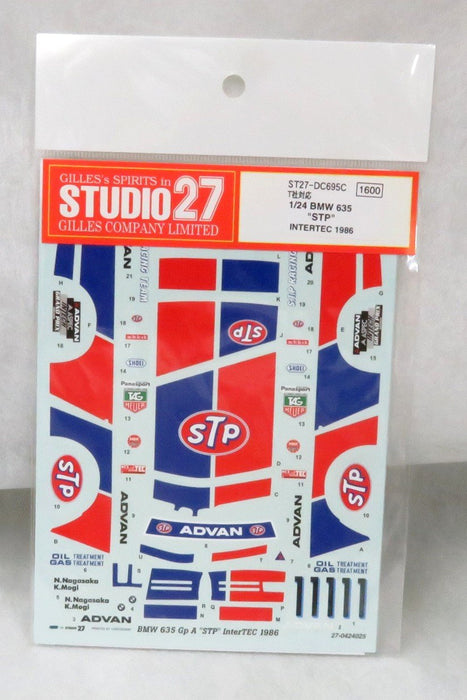 Studio27 St27 Dc695C BMW 635Csi Gp A Stp Intertec 1986 Decal For Tamiya 1/24 Car Model Parts- Japan Figure Store - #1 Bring To You The Best Japanese Goods