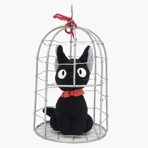 SUN ARROW Plush Doll Kiki'S Delivery Service Jiji In Cage Tjn- Japan Figure Store - #1 Bring To You The Best Japanese Goods