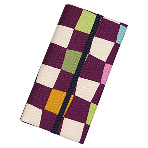 Jhands Japan Stylish Checkered Purple Bifold Card Case- Japan Figure Store - #1 Bring To You The Best Japanese Goods
