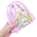 Sumikko Gurashi [Drawstring Bag] Kinchaku Pouch/Everyone Gathers Purple San-X- Japan Figure Store - #1 Bring To You The Best Japanese Goods