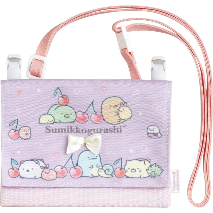 Sumikko Gurashi Multi Pocket Pouch Ca28001 Pink- Japan Figure Store - #1 Bring To You The Best Japanese Goods
