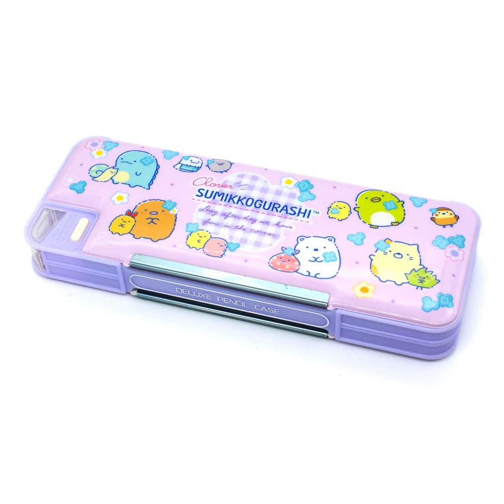 SAN-X Pen Case Sumikko Gurashi Go Go School Pink- Japan Figure Store - #1 Bring To You The Best Japanese Goods