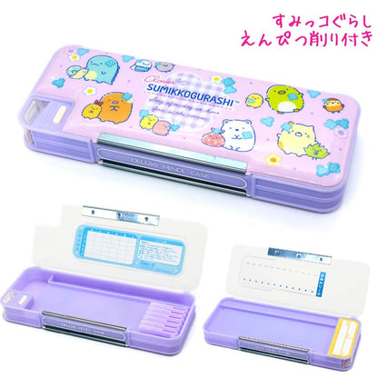 SAN-X Pen Case Sumikko Gurashi Go Go School Pink- Japan Figure Store - #1 Bring To You The Best Japanese Goods
