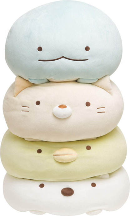 San-X Sumikko Gurashi Super Mochi Daifuku Plush Toy Cat Japanese Cute Stuffed Animals- Japan Figure Store - #1 Bring To You The Best Japanese Goods
