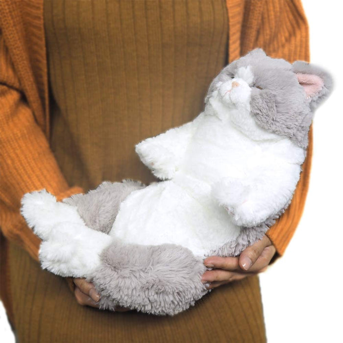 SUNLEMON Plush Doll Knee Cat Sleeping Gray- Japan Figure Store - #1 Bring To You The Best Japanese Goods
