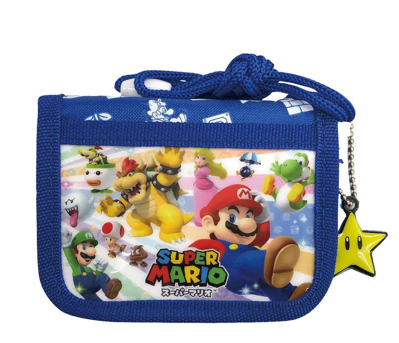 Sun Art Japan Super Mario Rf Wallet Blue Mbs 893A Ble- Japan Figure Store - #1 Bring To You The Best Japanese Goods