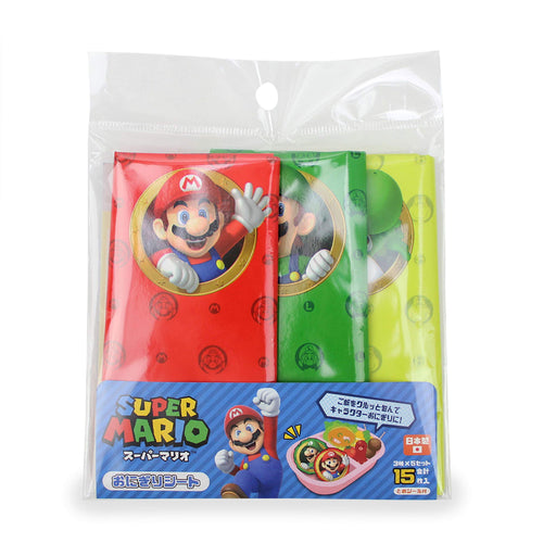 SUN ART Super Mario Bento Onigiri Rice Ball Sheet- Japan Figure Store - #1 Bring To You The Best Japanese Goods