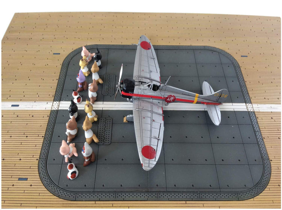 SWEET 1/144 Type 96 Carrier Fighter Group & Flight Deck Set W/14 Kitty Figures! Plastic Model- Japan Figure Store - #1 Bring To You The Best Japanese Goods