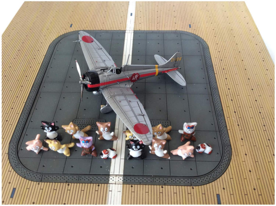 SWEET 1/144 Type 96 Carrier Fighter Group & Flight Deck Set W/14 Kitty Figures! Plastic Model- Japan Figure Store - #1 Bring To You The Best Japanese Goods