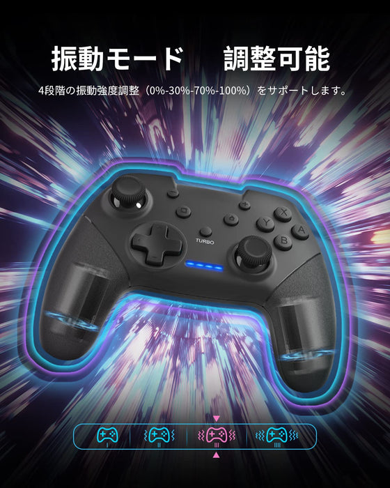 Switch Controller Pro: Wireless Bluetooth 6-Axis Gyro Turbo Fire Long-Time Use Compatible Switch/Switch Lite/Switch Oled- Japan Figure Store - #1 Bring To You The Best Japanese Goods