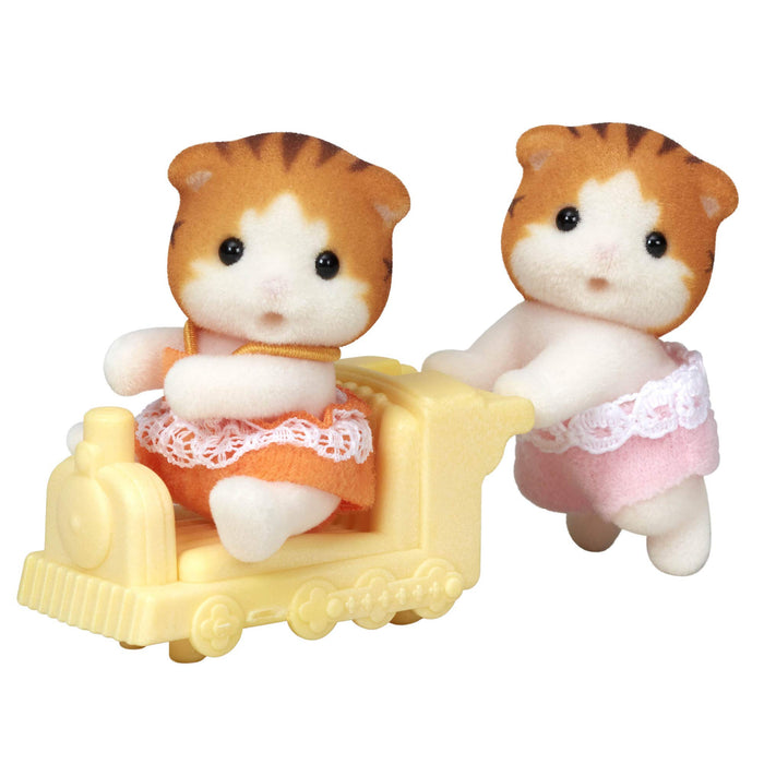Epoch Sylvanian Families Toy Dollhouse - Maple Cat Twins Suitable for Ages 3+- Japan Figure Store - #1 Bring To You The Best Japanese Goods