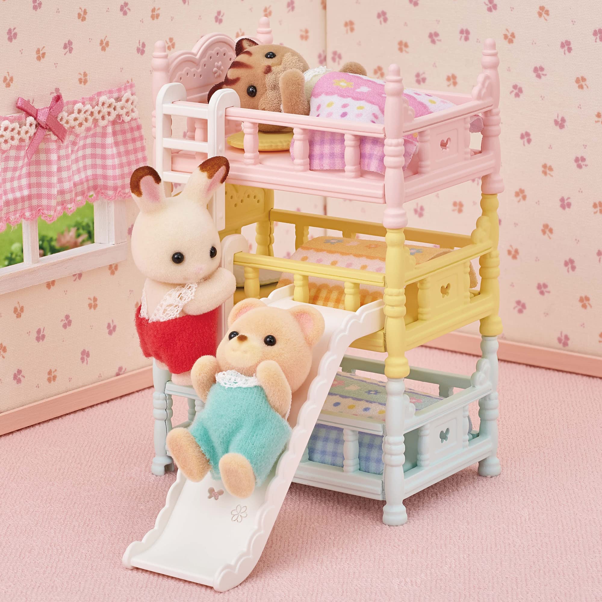 Epoch Sylvanian Families Triple Baby Bed Toy St Mark Certified Age 3 and Up- Japan Figure Store - #1 Bring To You The Best Japanese Goods