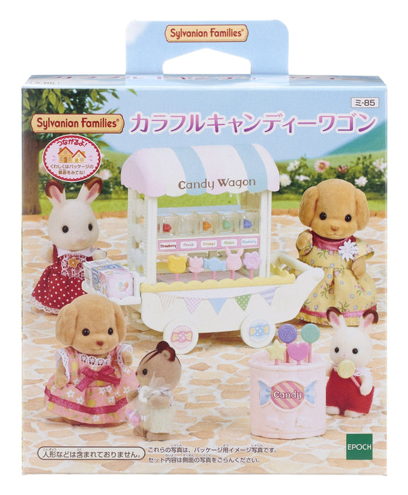 Epoch Sylvanian Families Colorful Candy Wagon Toy Dollhouse Mi-85 St Mark Suitable for Ages 3+- Japan Figure Store - #1 Bring To You The Best Japanese Goods