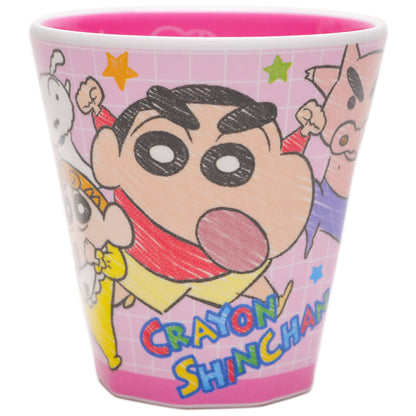 T'S FACTORY - Crayon Shin-Chan W Print Melamine Cup Sketch Up- Japan Figure Store - #1 Bring To You The Best Japanese Goods