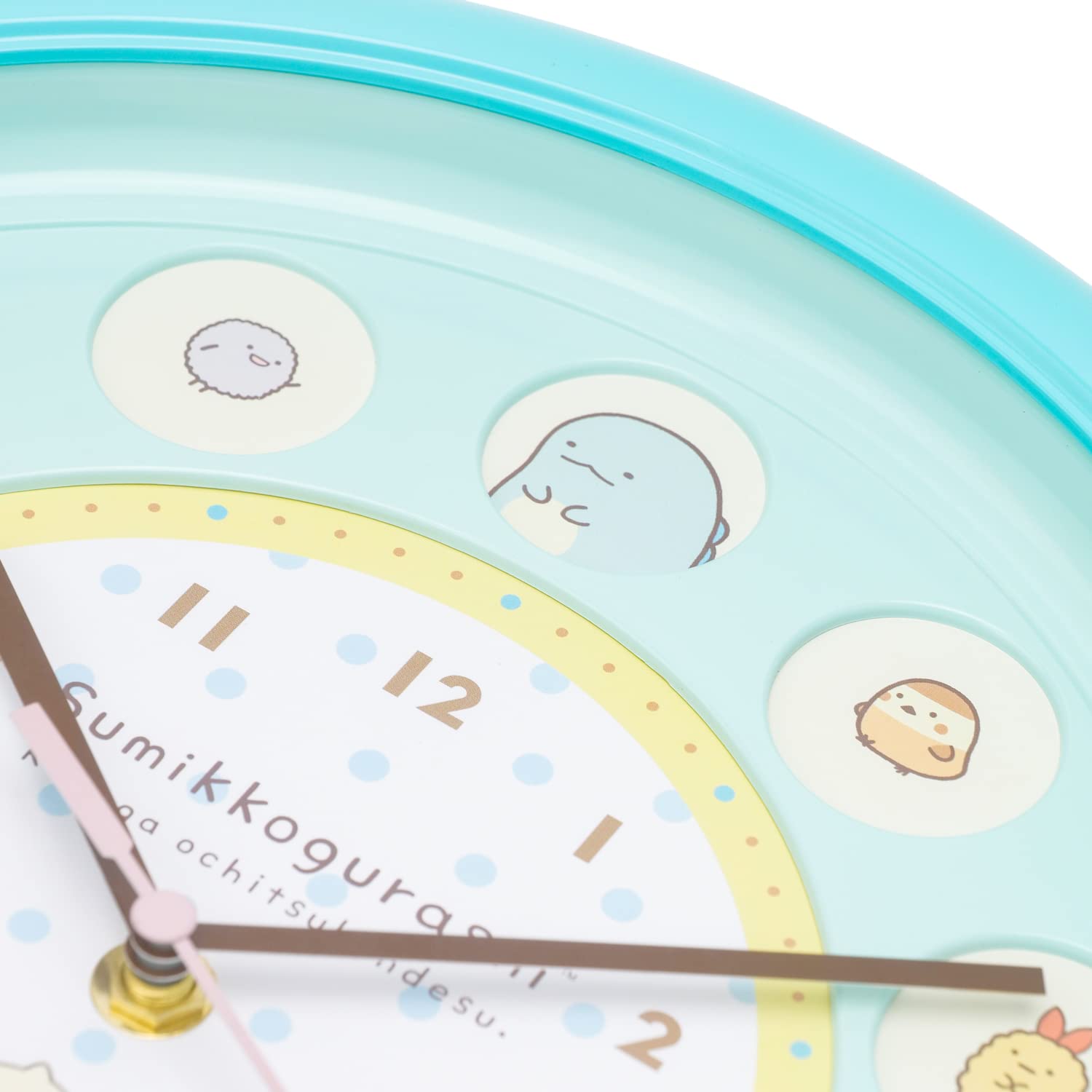 T'S FACTORY Sumikko Gorashi Circle Window Wall Clock Blue- Japan Figure Store - #1 Bring To You The Best Japanese Goods