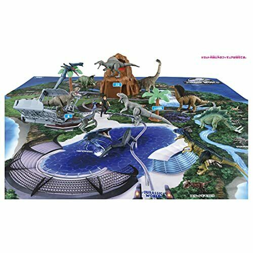 Takara Tomy Ania Jurassic World Big Dinosaur Kingdom Map With Owen & T-rex- Japan Figure Store - #1 Bring To You The Best Japanese Goods
