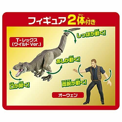Takara Tomy Ania Jurassic World Big Dinosaur Kingdom Map With Owen & T-rex- Japan Figure Store - #1 Bring To You The Best Japanese Goods