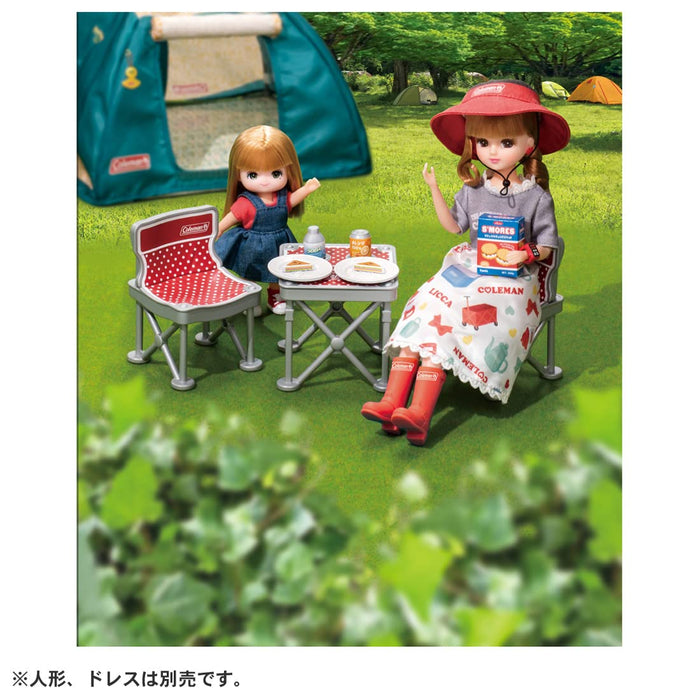 Takara Tomy Licca-Chan LF-09 Camping Set Coleman Collab Play Table & Chair Toy for Age 3+- Japan Figure Store - #1 Bring To You The Best Japanese Goods