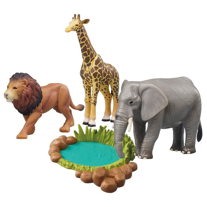 Takara Tomy Ania Aa-01 Savanna Animal Set - Dinosaur Figure Toy Ages 3+ - Japan - St Mark Certified- Japan Figure Store - #1 Bring To You The Best Japanese Goods
