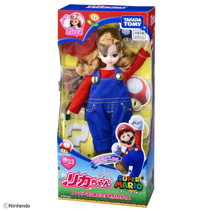 Takara Tomy Licca-Chan Doll Ld-33 Super Mario Dress Up Doll Pretend Play Toy Age 3+ Japan St Mark Certified- Japan Figure Store - #1 Bring To You The Best Japanese Goods